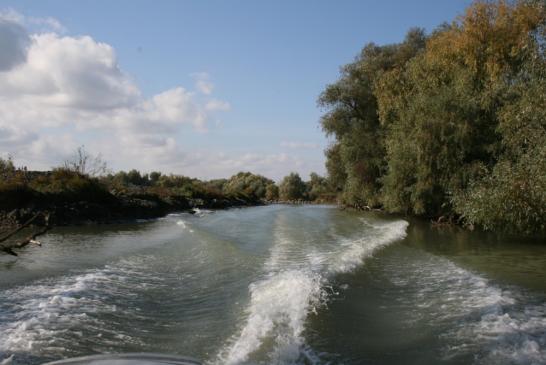 Im Donaudelta bei Murighiol: Beginn einer Tour durch das Delta