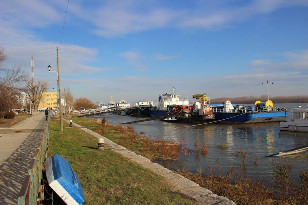 Die Uferpromenade an der Donau (Faleza Dunării) in Galați