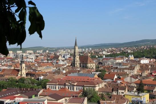 Urlaub in Rumänien: Blick auf Cluj-Npaoca (Klausenburg) in Siebenbürgen