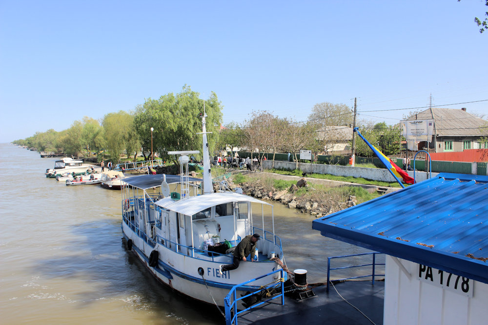 Blick auf Crisan - zum Überblick Urlaub im Donaudelta